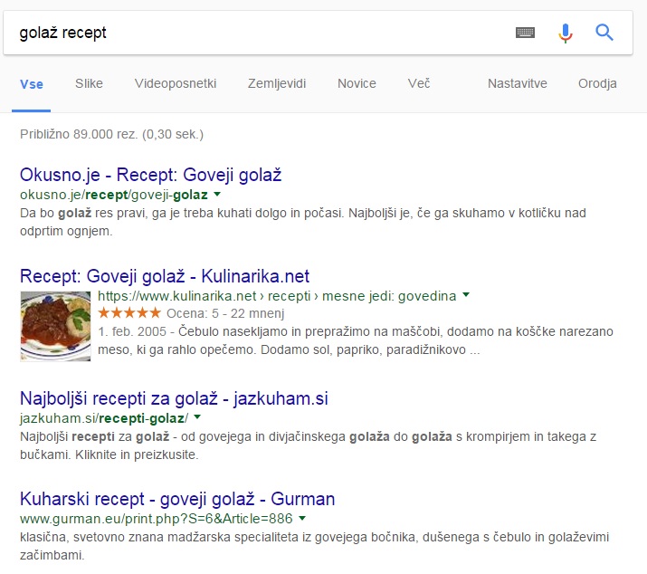 rich snippets recepti